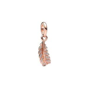 Pandora Moments 14K Rose Gold Plated Cz Dangle Charm